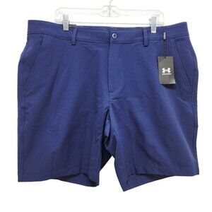 Under Armour Mens Navy Golf Shorts Size 40 With 9" Inseam Lightweight
